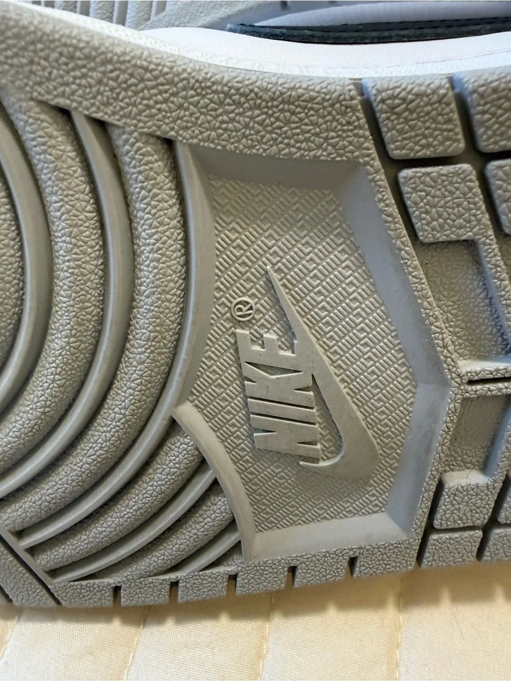 NWOT Nike Jordan 1’s in White, Gray & Black